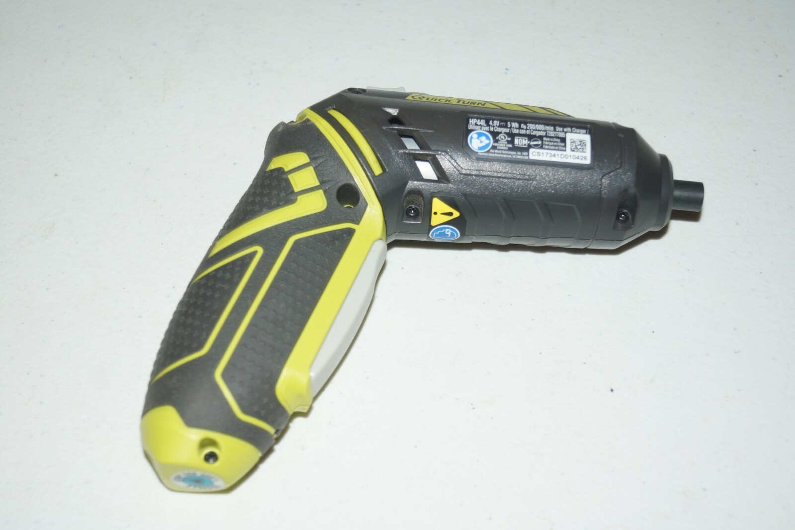 RYOBI HP44L QuickTurn 4-Volt Lithium-Ion 1/4 in. Cordless Screwdriver U67