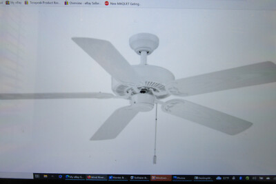 NIB Wind River WR1972 Dalton 52'' 5 Blade Indoor Outdoor Ceiling Fan - White NEW