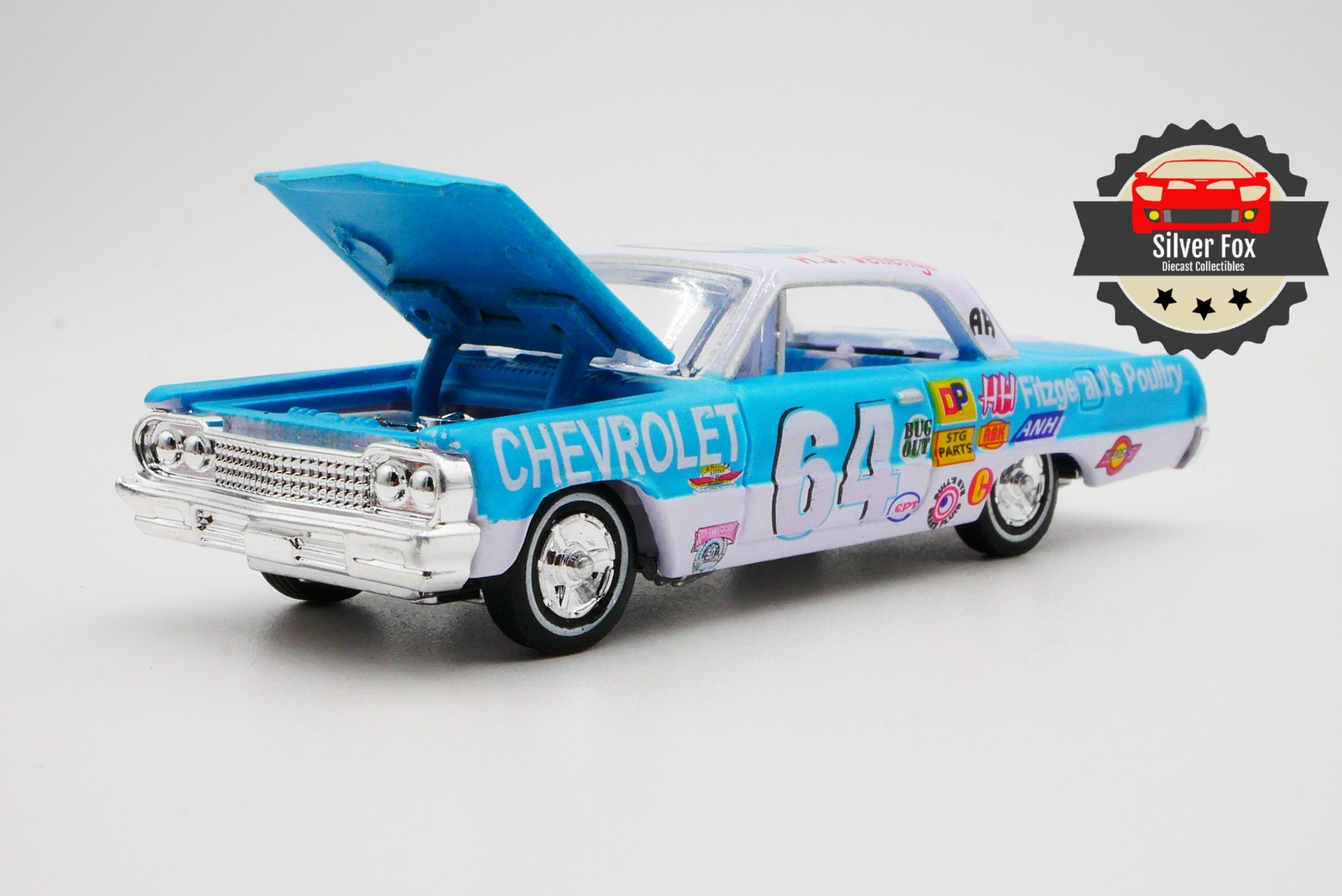 1964 CHEVROLET IMPALA RACING VELLENGA 1:64 SCALE DIECAST COLLECTOR MODEL CAR