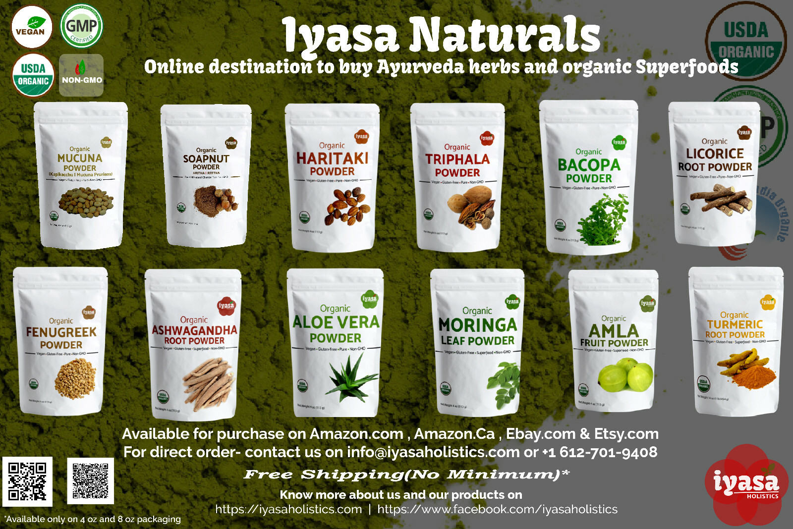 Licorice Root Powder (Liquorice) USDA certified Organic, Ships Free,  4,8,16 oz