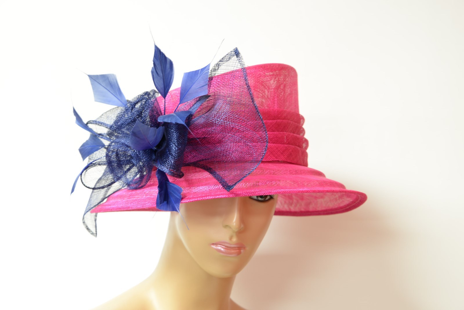 New High Quality  Hand made Kentuky Derby Sinamay hat, church hat