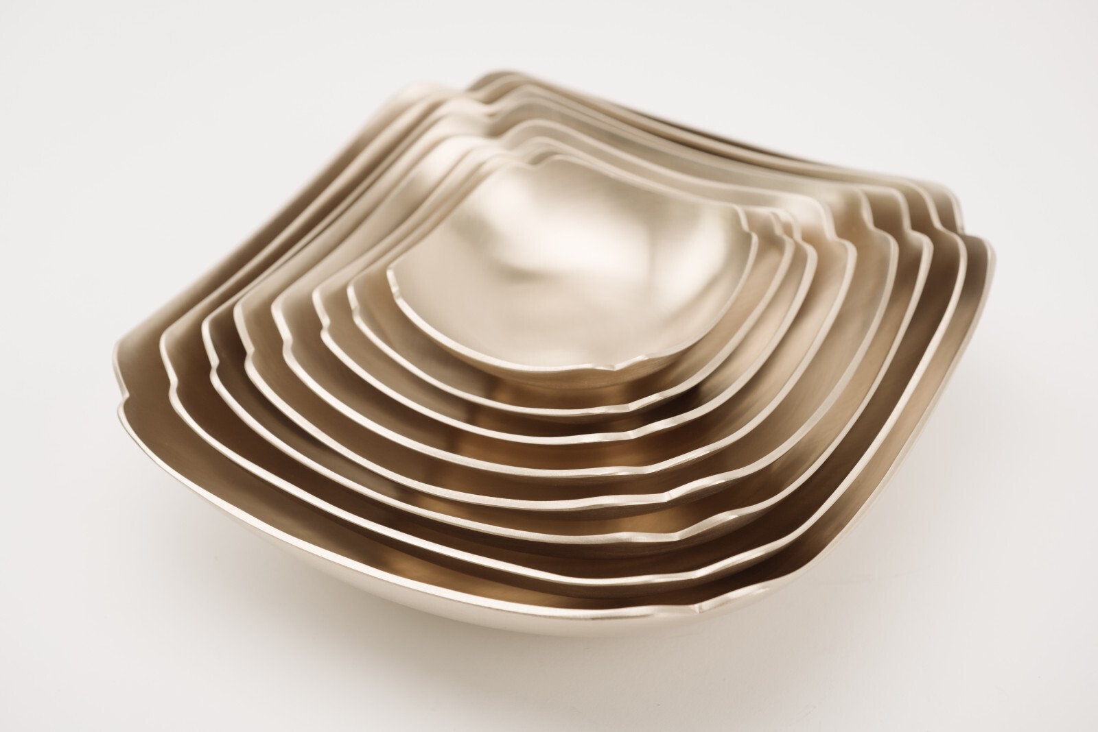 Korean Premium Traditional Bronzeware BANGJJA YUGI Side Dish Square