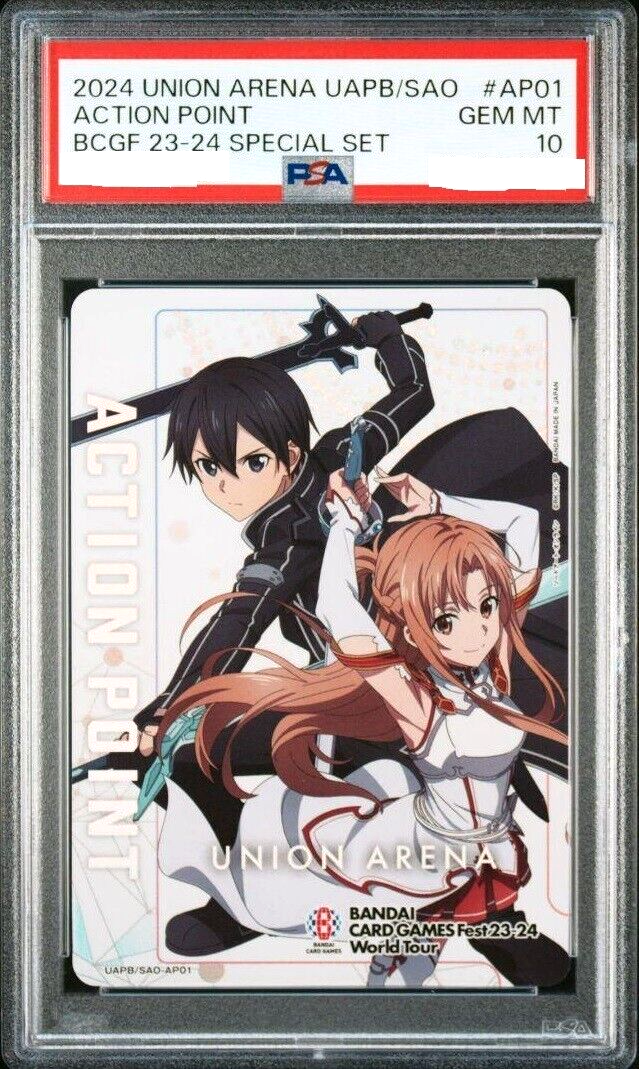 PSA 10 Union Arena Card Sword Art Online Action Point AP PSA 10 Union Arena Card Sword Art Online Action Point AP