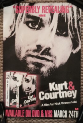 Nirvana Poster Kurt And Courtney Original Movie Promo VHS RARE HTF OOP MINT