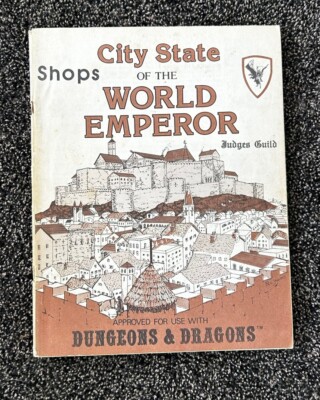 Judges Guild City State Of The World Emperor Shops Book Only
