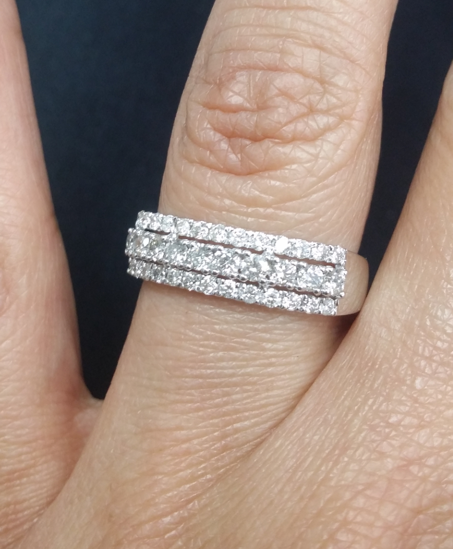 Pre-owned Handmade Deal 0.75 Ctw Natural Round Diamond Engagement Wedding Band In 14k Gold. In White