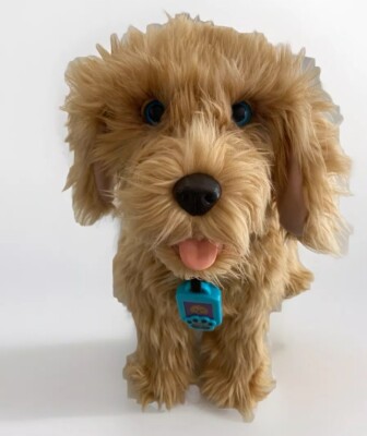 SkyRocket  Moji Lovable Labradoodle Fuzzy Friend Interactive Plush Pet ~ Works