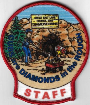 1985 Diamond Mine Cubs Are Diamonds In The Rough Staff GSLC RED Bdr. [X-684]
