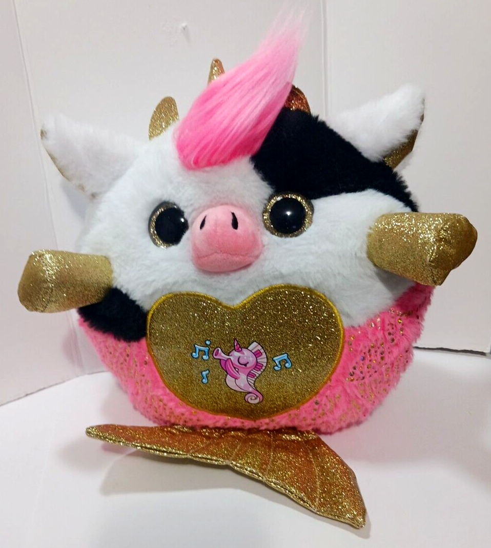 Rainbocorns Mermaidcorn Cow Seahorse on Belly 10"