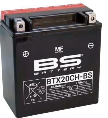 Maintenance Free Sealed Battery BS Battery 300616 Replaces YTX20CH-BS