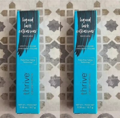 2 PACK Thrive Causemetics Mascara BLACK Brynn 0.38oz 10.7g FULL SIZE NIB