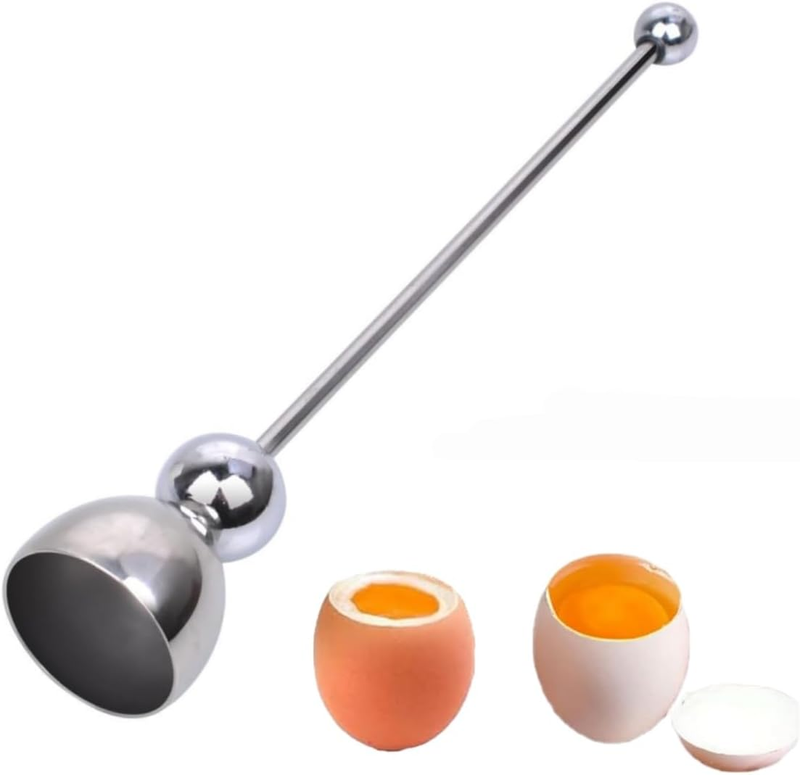 Egg Cracker Tool,Egg Topper, Egg Cutter,Egg Shell Remover,Matching Stainless Ste