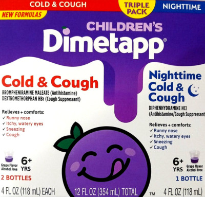 Children's Dimetapp Cold & Cough Day/Night 12 fl oz EXP 04/2026