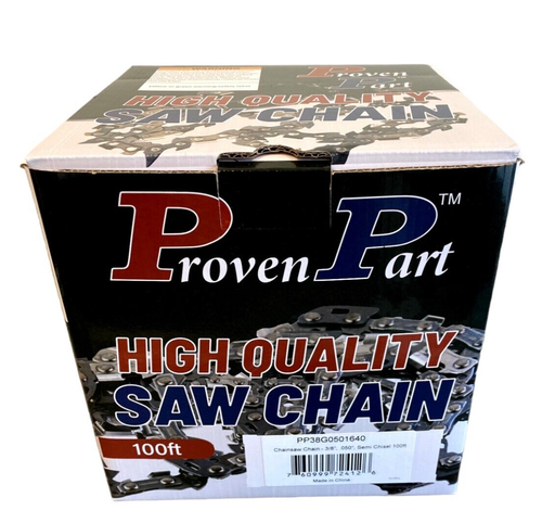 100ft Roll 3/8" .050 FULL CHISEL Chainsaw Chain 72LGX100U A1LM100U 33RSC