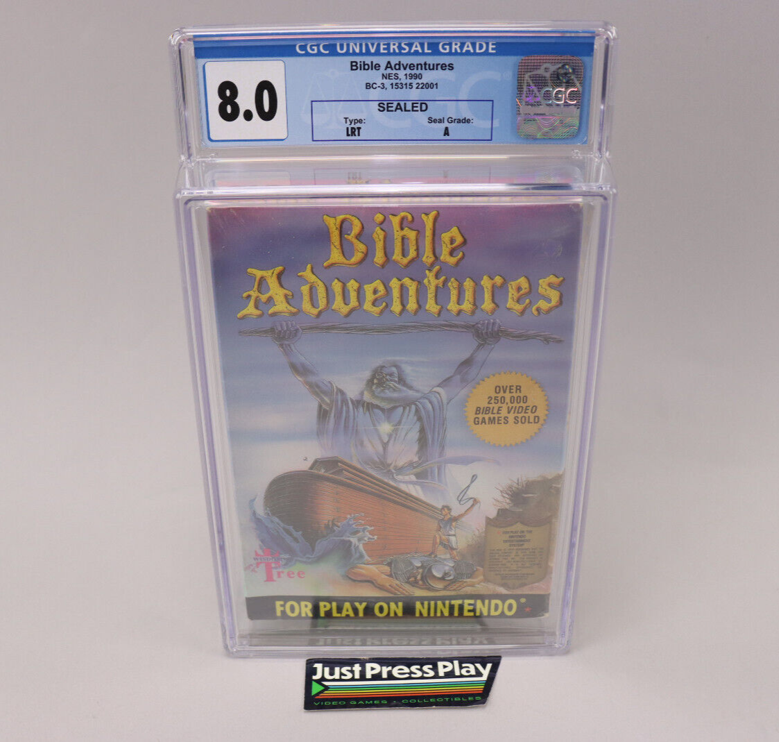 Bible Adventures Nintendo NES 1990 Wisdom Tree Factory