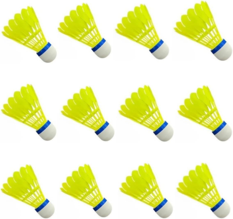 Badminton Shuttlecocks,12 Pcs Aeroplane Shuttle Cocks,Nylon Badminton Ball Sport
