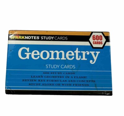 Geometry Study Cards - SparkNotes - LNIB - 600 Cards