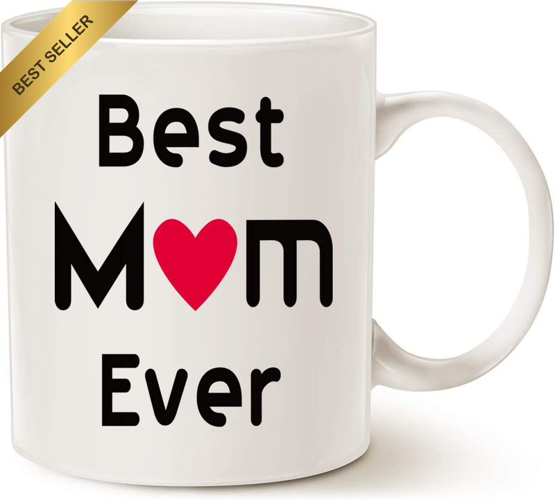 Mothers Day Best Mum Coffee Mug from Daughter Son, Best Mum Ever Unique Christma