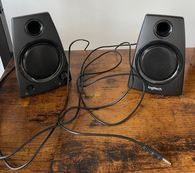Logitech Z130 Wired PC Speakers - Black (980-000417) - Good Condition - Used