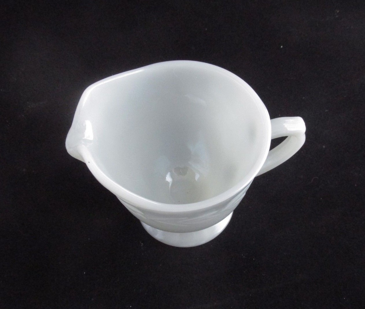 Vintage Fire King Ovenware Grey Laurel Leaf Luster Lusterware Creamer USA