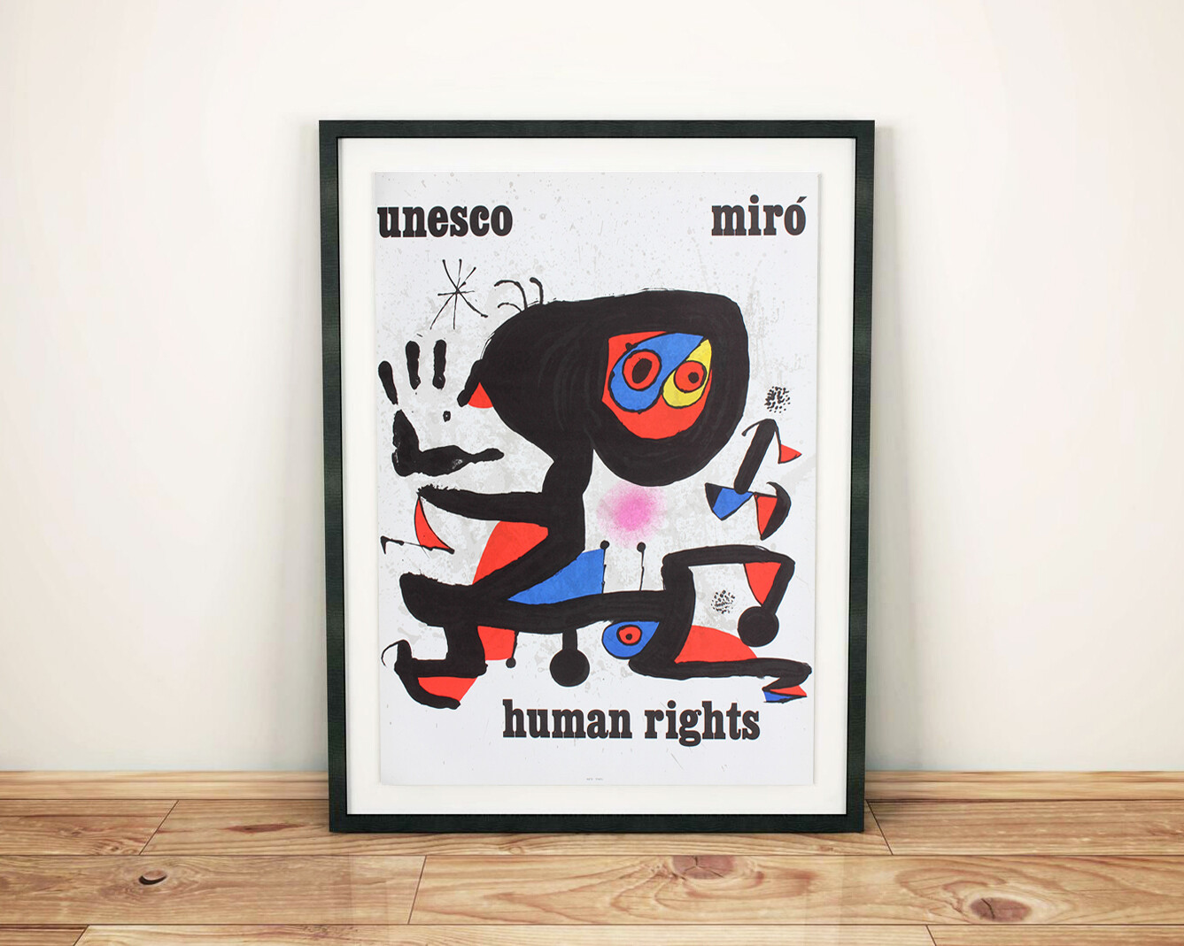 Joan MIRO Original Lithograph Unesco Human Rights 1974 (M Joan MIRO Original Lithograph Unesco Human Rights 1974 (M