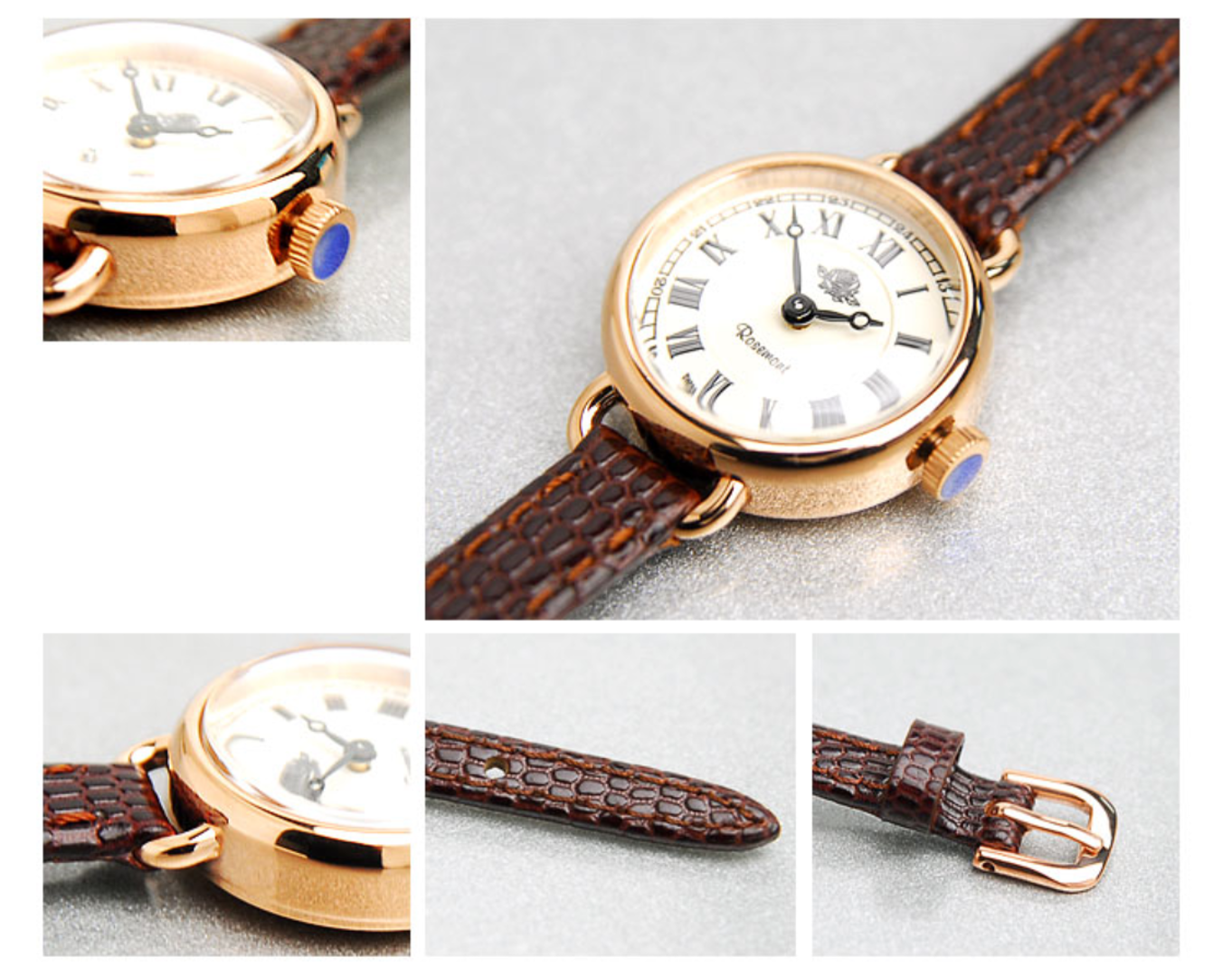 Pre-owned Rosemont Watch Rs45-05rm-br Lady Ems Shipping