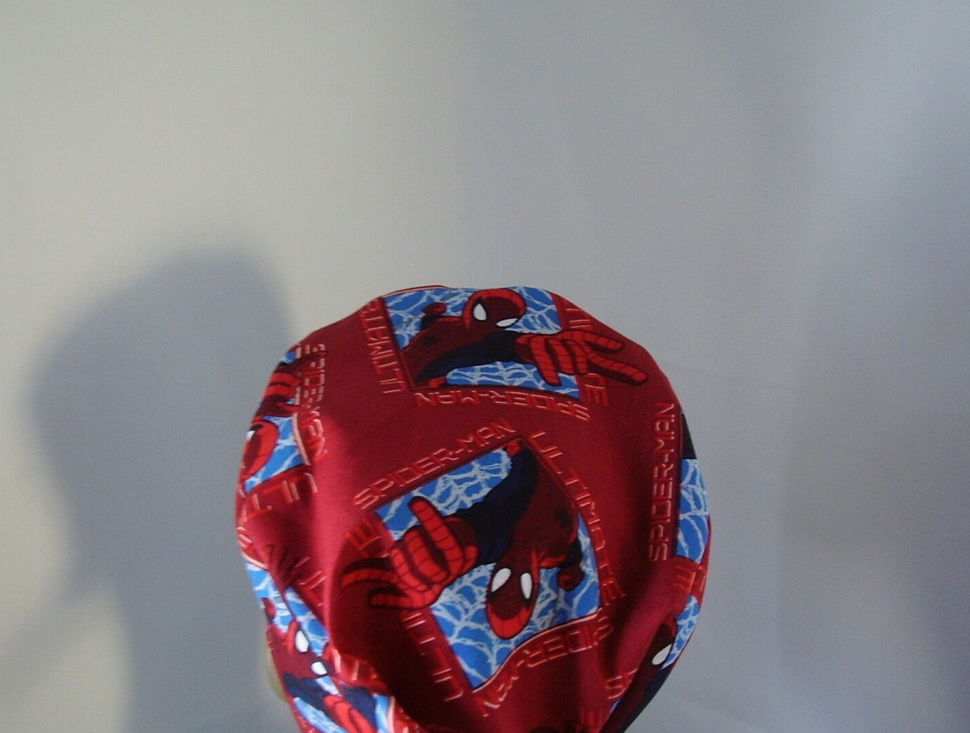 Scrub Hat Surgical Tieback Cap - Spiderman - Red - One size