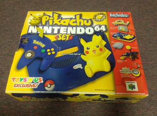 Toys R Us Nintendo 64 Pikachu Pokemon Console... Brand New & Sealed