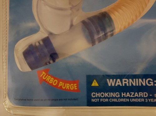 Sand n Sun mask set snorkel snorkeling New goggles blue adult adjustable purge