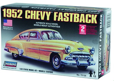 Lindberg 132 scale 1952 Chevy Fastback Car Model Kit BRAND NEW SEALED