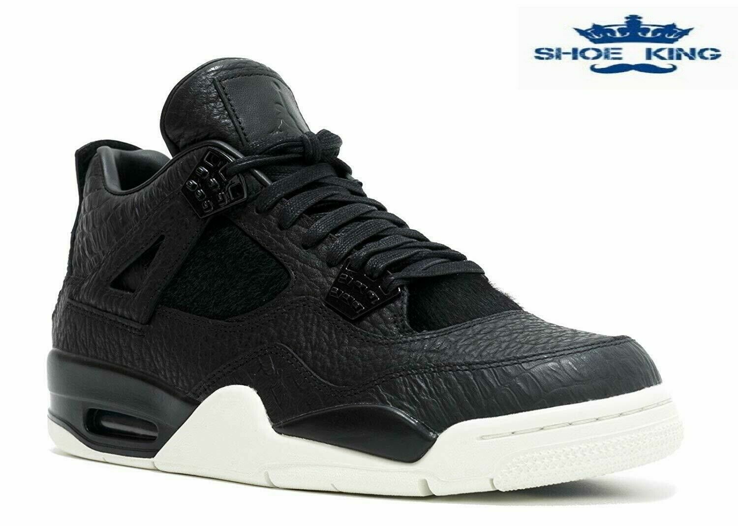 シューズ(男性用) Air Jordan 4 premium pinnacle pony hair Nike Air Jordan 4 Retro Premium Pinnacle Pony Hair - Black