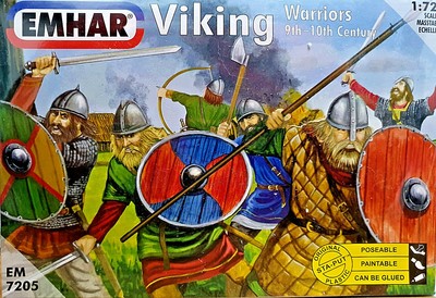 Viking Warriors Vichinghi 9th-10th Secolo Emhar Kits 1:72 7205 Nuovo