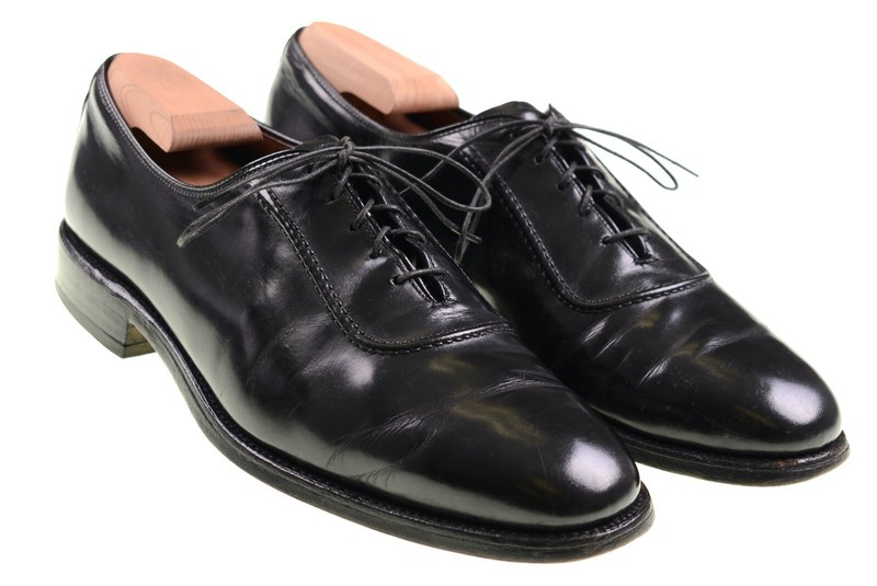 Allen Edmonds Belgium Black Leather Plain Toe Oxford Dress Shoes 9 D | eBay