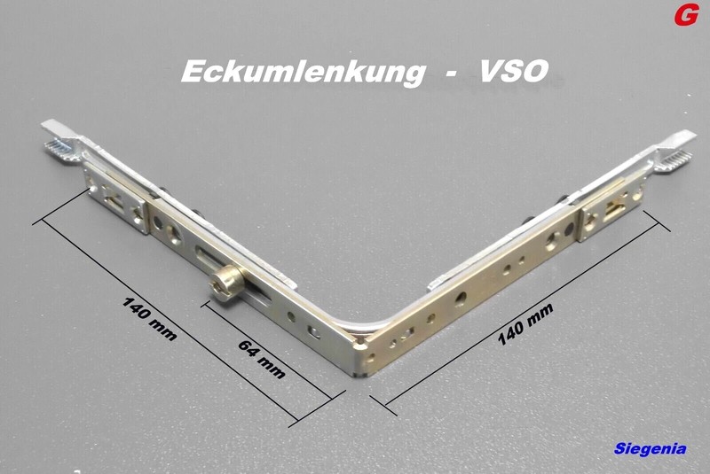 Siegenia Si Aubi Eckumlenkung 140 X 140 Mm Vsu Bsu Rb Tbt Teul Vso Sf Vs H Bsu