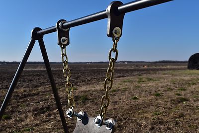 Target Stand Pipe Holder/Target Holder/Chain Kit Set - 1/2" AR500 Steel Holders