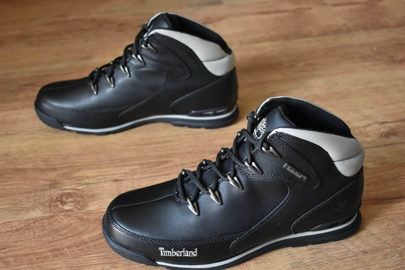 timberland euro rock hiker boots black