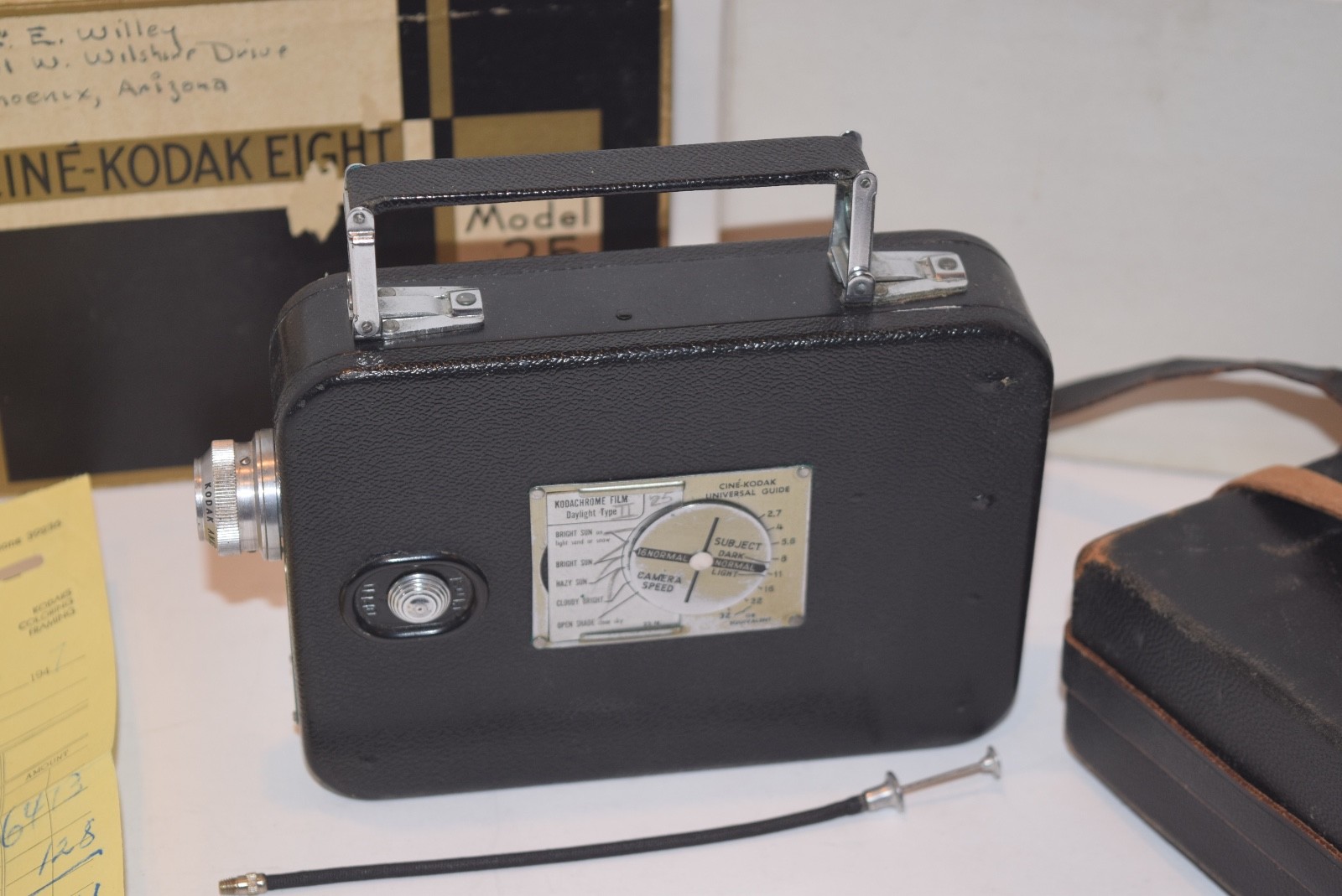 Vintage 1947 Kodak Cine-Kodak Model 25 8mm Movie Camera w/Box