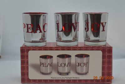Peace Joy Love Tealight holder