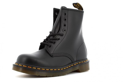 Pre-owned Dr. Martens' Dr. Martens A20us Unisex Amphibians 1460 Smooth 10072004 Black