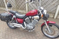 YAMAHA VIRAGO 535 J REG LOW MILES LONG  MOT SADDLE BAGS BACK REST