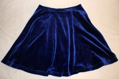 American Girl * royal blue velvet skirt *  CHILD SIZE Large