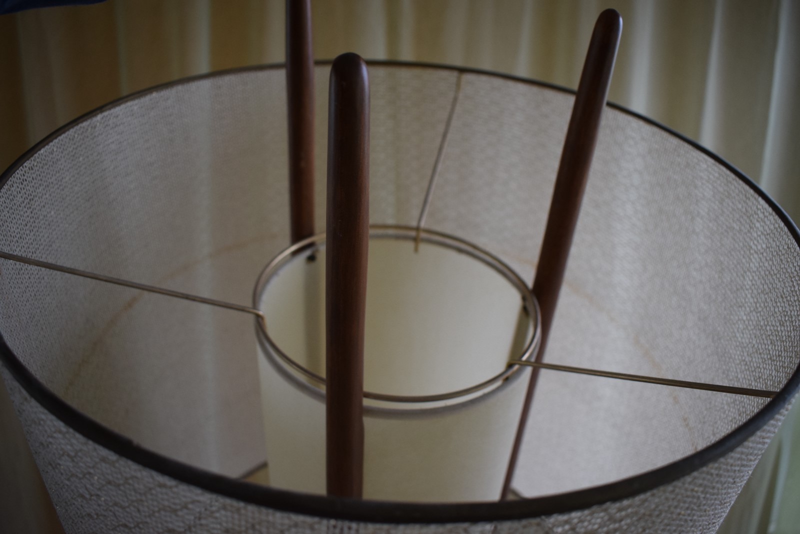 Vintage Pearsall Modeline Danish Teak Wood Floor Lamp 62