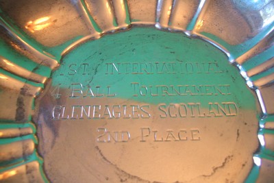 PRE RYDER CUP GOLF TROPHY 1921 GLEN EAGLES SCOTLAND 1ST INTERNATIONAL ORIGINAL