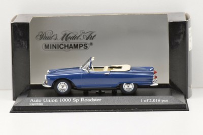 AUTO UNION 1000 SP ROADSTER 1958 BLUE 1/43 NEUF EN BOITE