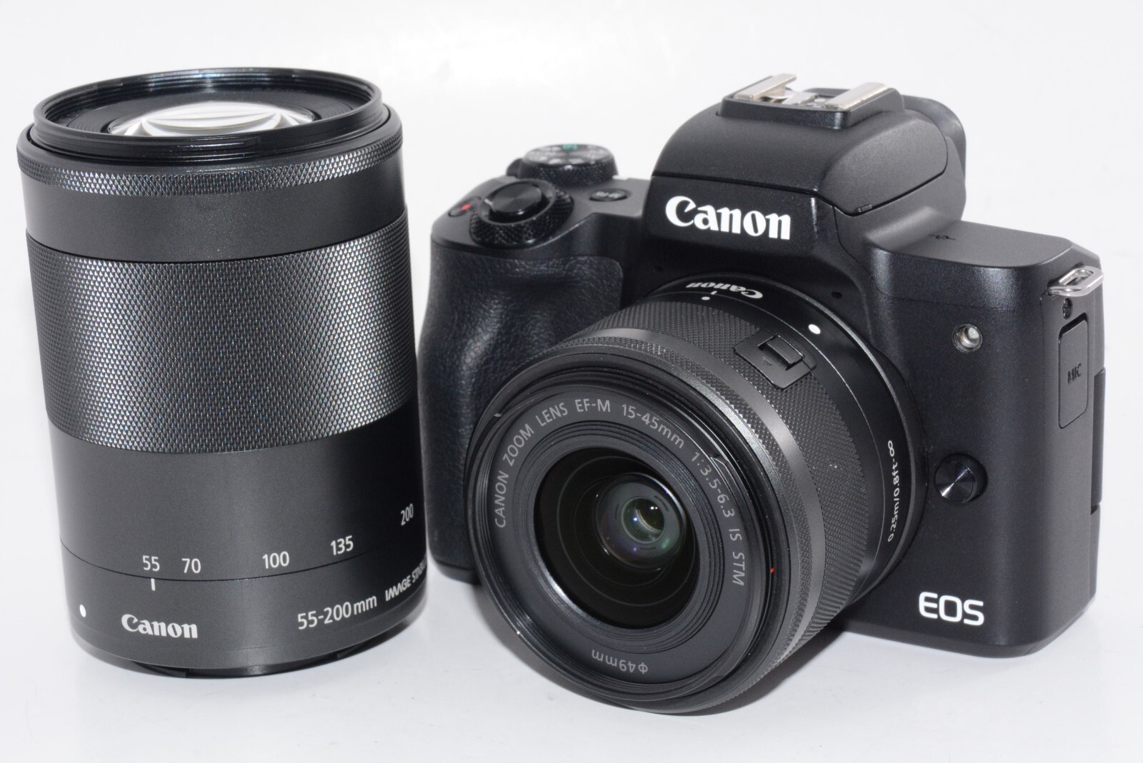 超美品CanonEOSkissM
ミラーレス一眼15-45mm
22mm単焦点 N.MINT/3000shots] Canon EOS Kiss M2 Double Lens Kit about