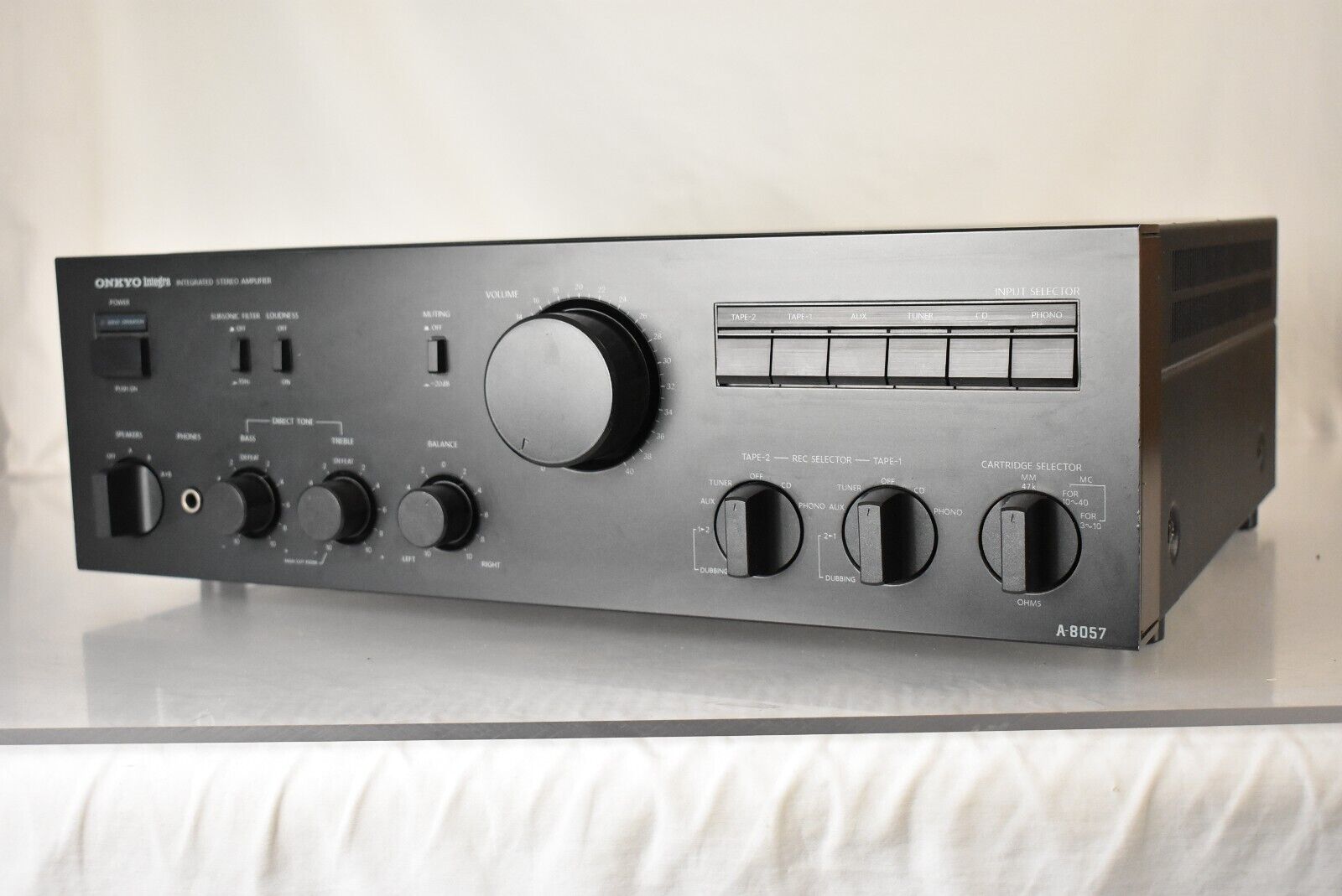 Onkyo Integra A-8057 2 Channel Integrated Amplifier | Black Onkyo Integra A-8057 2 Channel Integrated Amplifier | Black