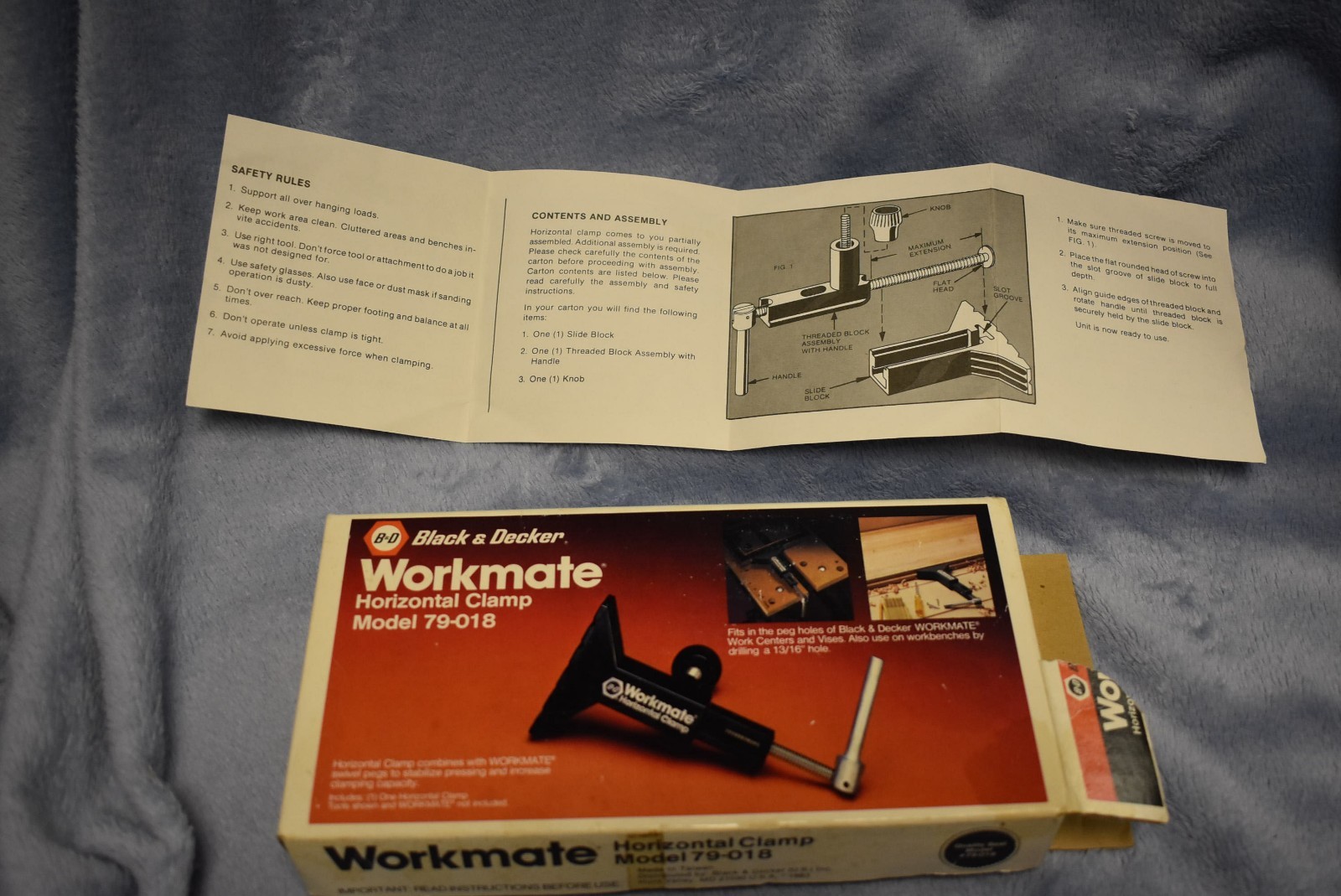 Black and Decker Workmate Horizontal Clamp Model 79-018 NEW