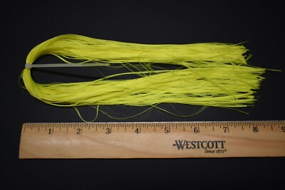 Hank  BRIGHT YELLOW Ultra Fine SUPER GLOW FIBERS for Fly Tying
