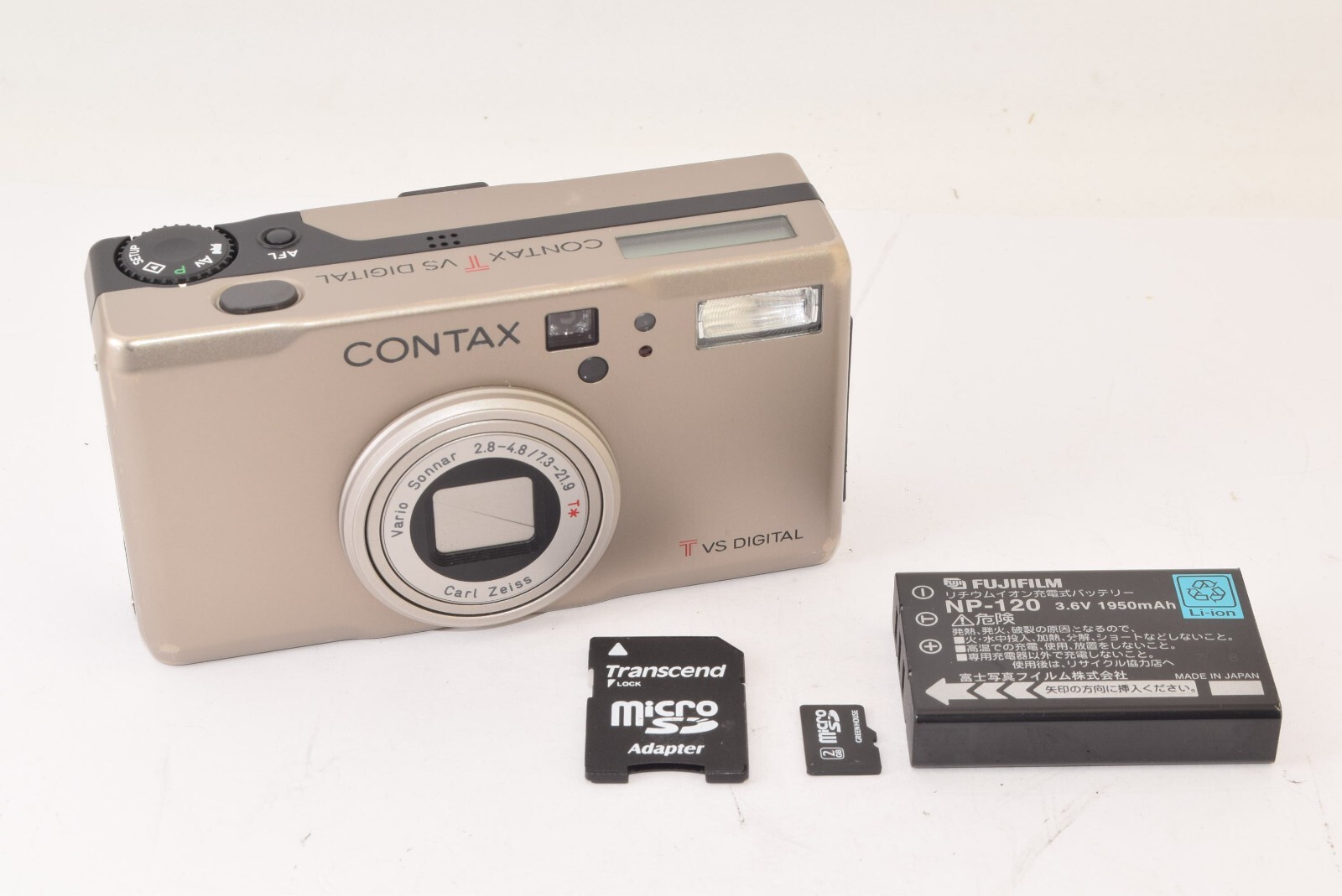 【her】コンタックス　Contax TVS Digital Silver CONTAX TVS DIGITAL Camera 5.0MP Titanium silver from Japan