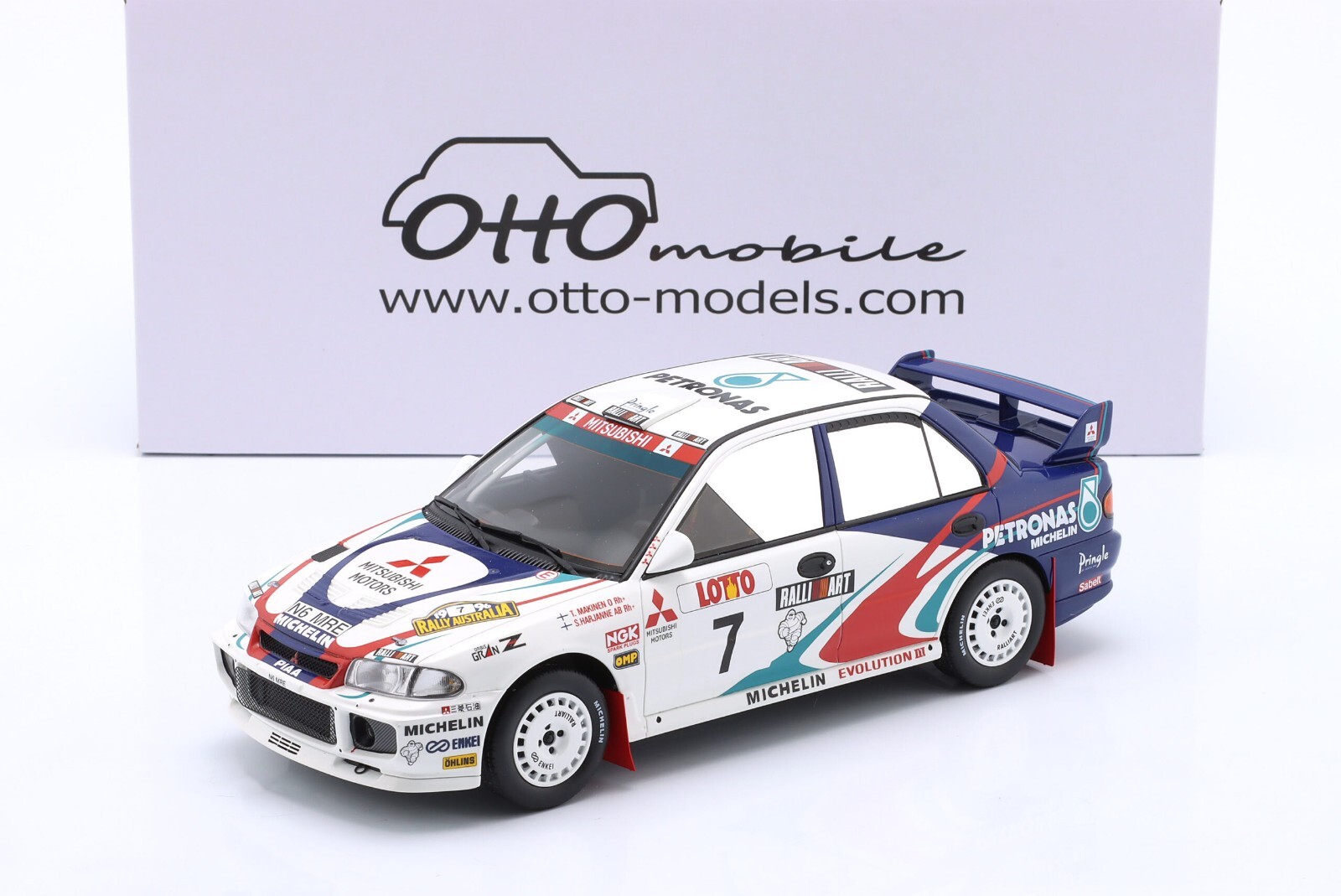ミニカー hpi Mitsubishi Lancer Evolution III 1996 Mitsubishi Lancer Evo III 1996 Makinen Rare WRC Rally